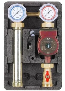 Группа насосная с насосом Grundfos UPS 25-60, 1", контур без смесителя, поколение 8
