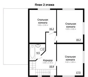 Комплект каркасного дома "Малахит"