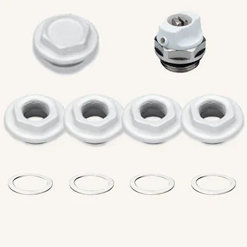 Комплектующие к радиатору 1/2" (1 загл., 4 перех., 4 прокл.,1 воздух. ручной,)