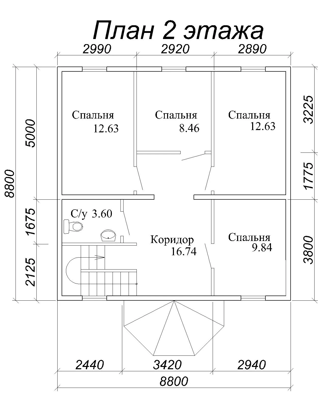 Комплект каркасного дома "Бирюза"
